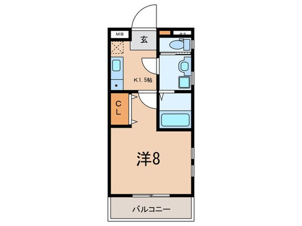 サンマリン海岸通の物件間取画像